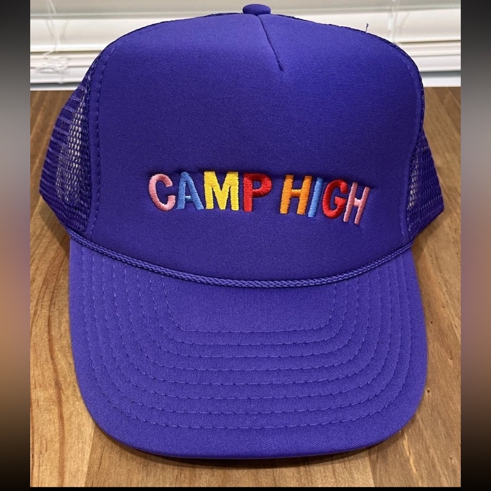 NEW Camp High Collective Trucker Hat Purple Unisex